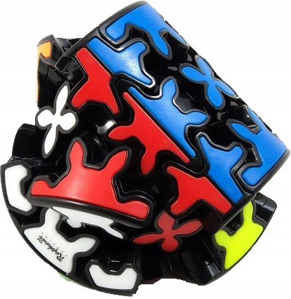 Kostka QiYi Gear Cylinder 3x3x3 Black - obrazek 3