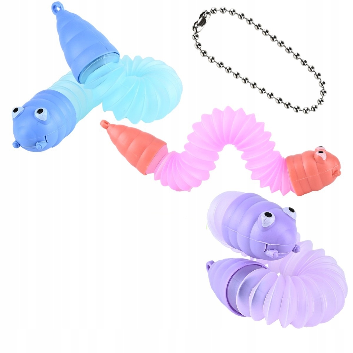 Rurka Sensoryczna Robak LED Zestaw 5 sztuk - obrazek 2