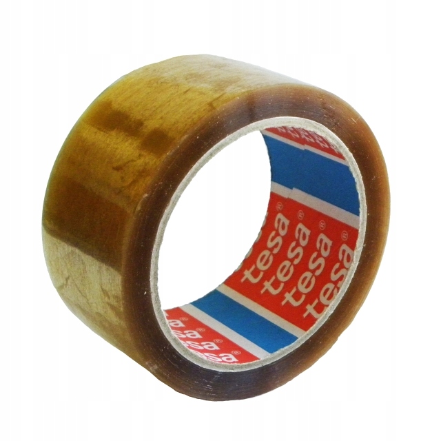 Taśma pakowa Tesa przezroczysta szer. 48 mm dł 66 m 1 szt- kauczuk SOLVENT - obrazek 2