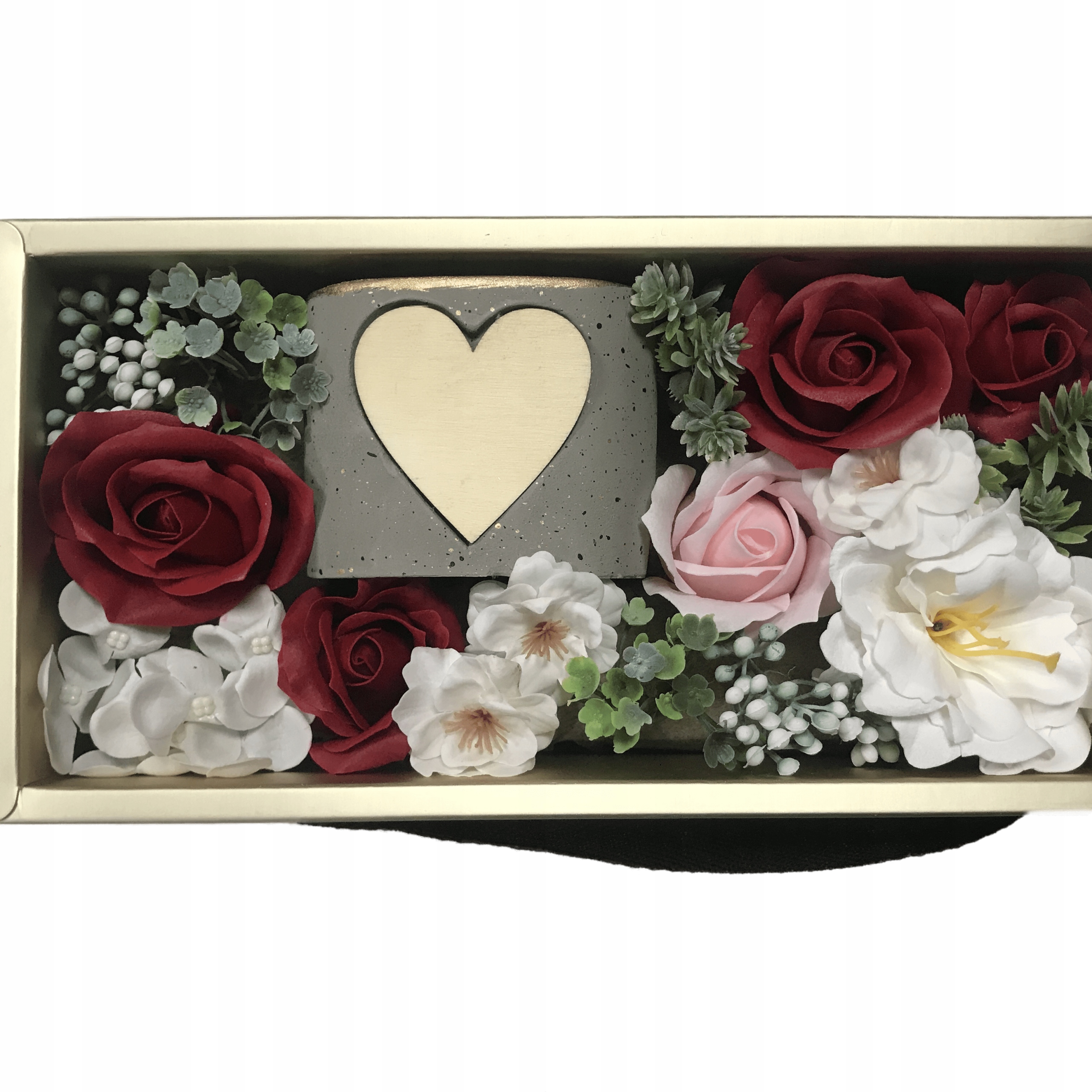 Flower Box kwiaty mydlane ŚWIECA w pudełku PREZENT - obrazek 3