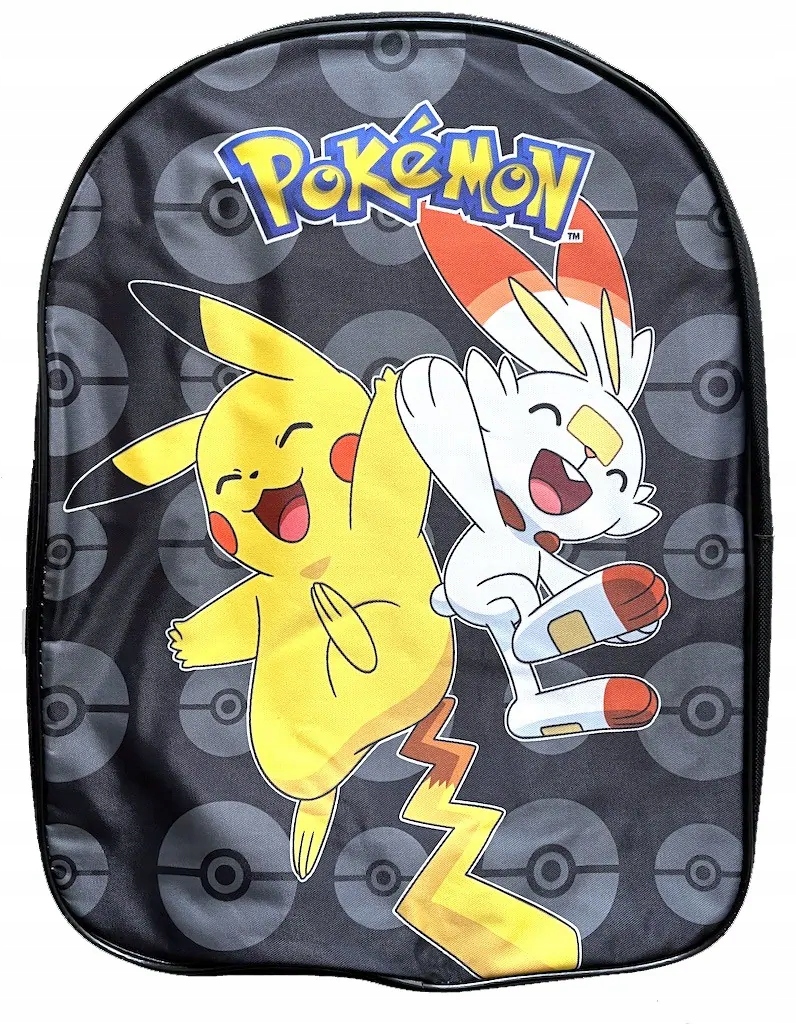 Plecak szkolny przedszkolny jednokomorow Pokemon PIKACHU SCORBUNNY ORYGINAŁ - obrazek 4