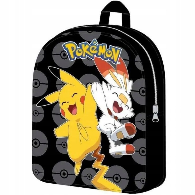 Plecak szkolny przedszkolny jednokomorow Pokemon PIKACHU SCORBUNNY ORYGINAŁ - obrazek 3