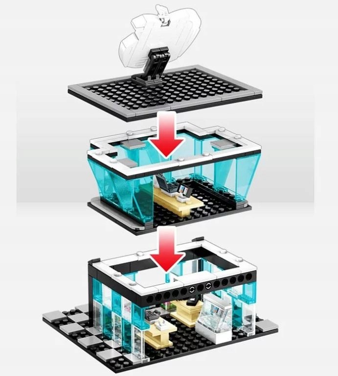 BUILDING STREET PHONE SHOP - DLA DZIECKA KLOCKI KONSTRUKCYJNE SEMBO 601020 - obrazek 3