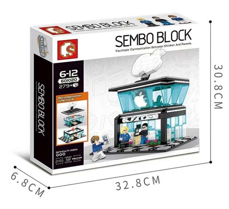 BUILDING STREET PHONE SHOP - DLA DZIECKA KLOCKI KONSTRUKCYJNE SEMBO 601020 - obrazek 6