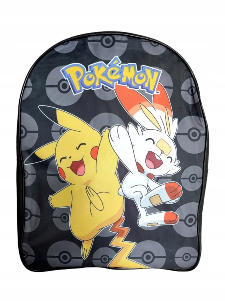 Plecak szkolny przedszkolny jednokomorow Pokemon PIKACHU SCORBUNNY ORYGINAŁ - obrazek 8