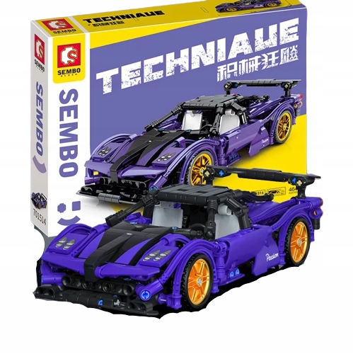 KLOCKI Technik samochód sportowy 464el - KLOCKI KONSTRUKCYJNE SEMBO - obrazek 4