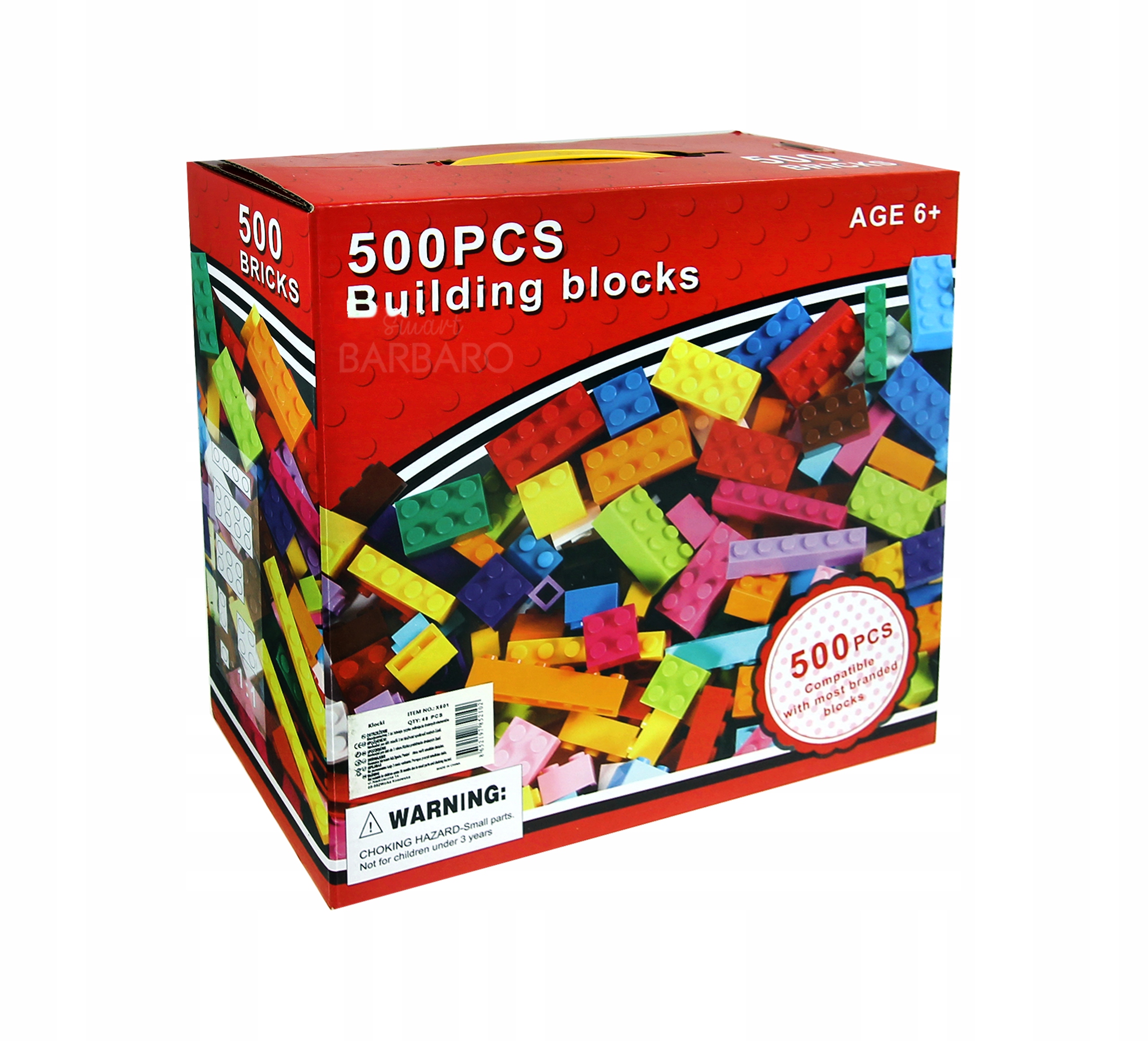 Klocki Konstrukcyjne Duży Zestaw 500 el. NA PREZENT DLA DZIECKA - obrazek 7