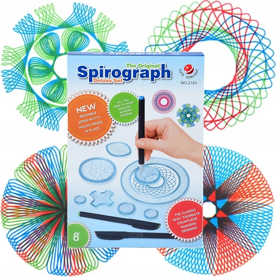 Spirograf Zestaw do Rysowania dla Dzieci - obrazek 2