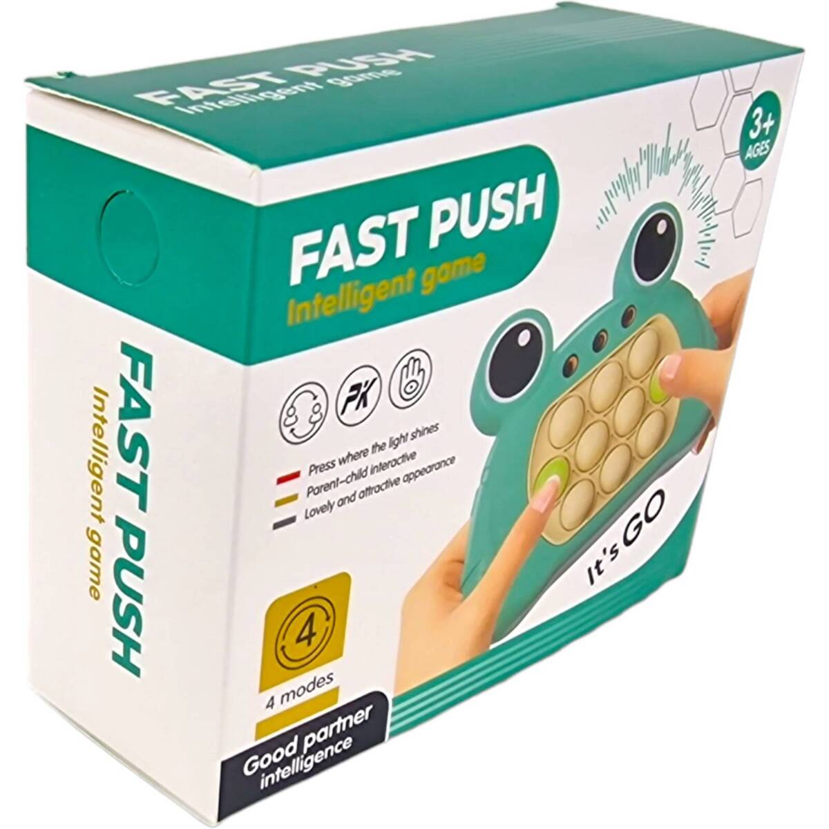 Gra zręcznościowa Pop It Fast Push - Zielona Żabka - obrazek 2
