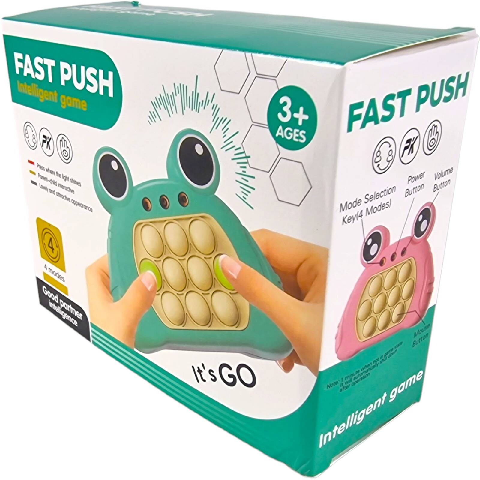 Gra zręcznościowa Pop It Fast Push - Różowa Żabka - obrazek 3